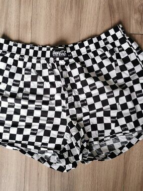 Coca-Cola checkered French boxer